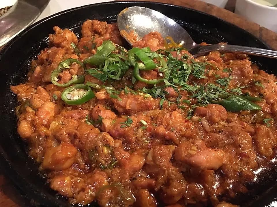 Seasonal dishes arranged for sharing